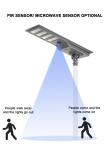 Long-lasting Solar LED Street Light IP65 Solar Garden Light with LiFePO4 Battery