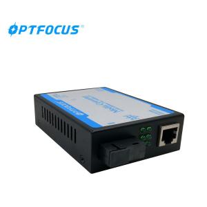 Wholesale 20km 10 100 1000M Singlemode Fiber Ethernet Converter IEEE802.3 from china suppliers