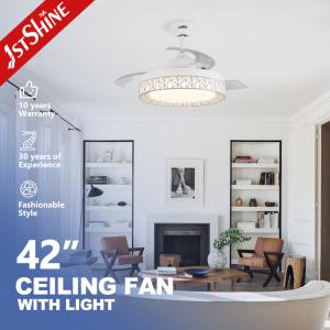 Wholesale Low Watt Inverter LED Ceiling Fan with Remote Control and Metal Lamp Body Material from china suppliers