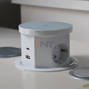 Wholesale Kitchen Hidden Power Outlet Recessed Desktop PopUp USB Port AC 16A 220V Voltage IP44 Level for Office Use from china suppliers