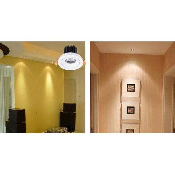 Matt Black Recessed Adjustable COB LED Down Light 32W / Round LED Downlight