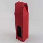 Logo Printed Foldable Paper Cardboard Wine Glass Display Gift Box With Windows