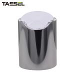 24mm Aluminum Silver Plastic Disc Cap Non Spill For Cosmetic Bottles