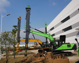 Wholesale APIE KM220 Clamshell Telescopic Arm 23ton With 22490mm Max. Digging Depth from china suppliers
