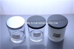 wholesale glass candle holder with lid