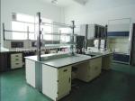 Chemistry Physics Steel Lab Furniture , Lab Bench Furniture With Reagent Shelf