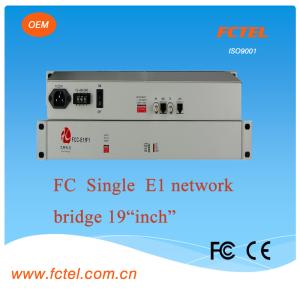 Wholesale Mini、19 inch 1U，Single e1 eth bridge Protocol Media Converter from china suppliers