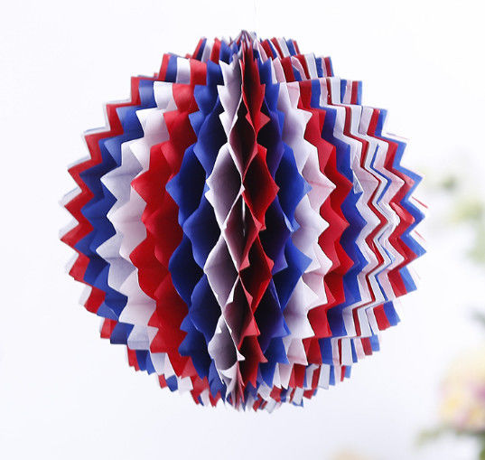 Holiday wedding decoration paper crafts custom multicolor honeycomb ball festive wedding supplies holiday decorations