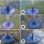 Pond Fish Tank Solar Water Fountain Filter The Water 3W Solar Panel