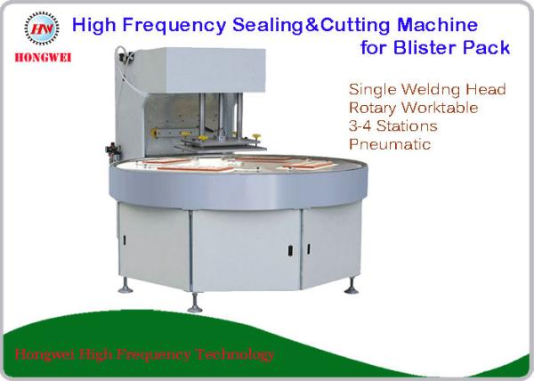 Turntable Construction Plastic Heat Sealing Machine , Blister Packing Machine 27
