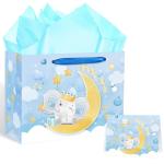 Custom Eco Friendly 250 Gsm Paper Shopping Bag With Ribbon Rope For Gift