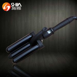 China Best lady fashion magic hair rolller curler with 3 barrels wave maker hair equipment on sale