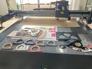 China Asbestos Compressed Fiber Interface non-asbestos Rubber Sheet Rubberised Cork  Gasket Cutting Machine on sale