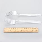 Transparent plastic forks 18 cm length