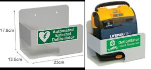 Wholesale Cold Rolled Steel Zoll AED Plus Wall Mounting Bracket Defibrillator Wall Mount Anti Corrosion from china suppliers