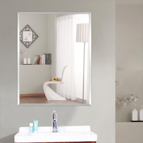 Irregular Shape Wall Mirror Modern Design for Beauty Salon Beveled Edge Large Glass