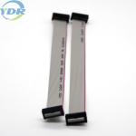 Double Row 120mm IDC Flat Cable , UL2651 28AWG Grey Ribbon Cable