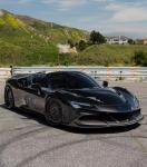 SF90 Ferrari Carbon Fiber Body Kit 1016 Style Front Lip Air Intake Black Spoiler