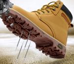 Safety Shoes With Steel Toe Cap And Steel Midsole Safety Boots Anti-Smashing