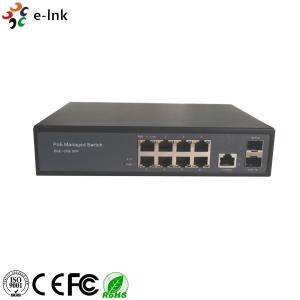 Wholesale 8 Port Ethernet POE Switch Managed Gigabit Auto Sensing 24V 48V Layer 2 Management from china suppliers