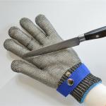 CE/ANSI Certified Stainless Steel Mesh Cut-Resistant Gloves for Level 5 and A6