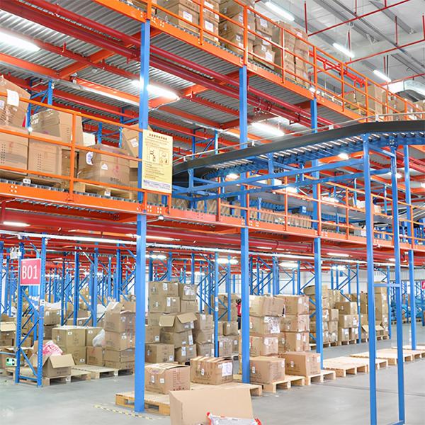 Q235B/Q345B Steel Mezzanine Platform Racking Systems with Customizable Size and Corrosion Protection