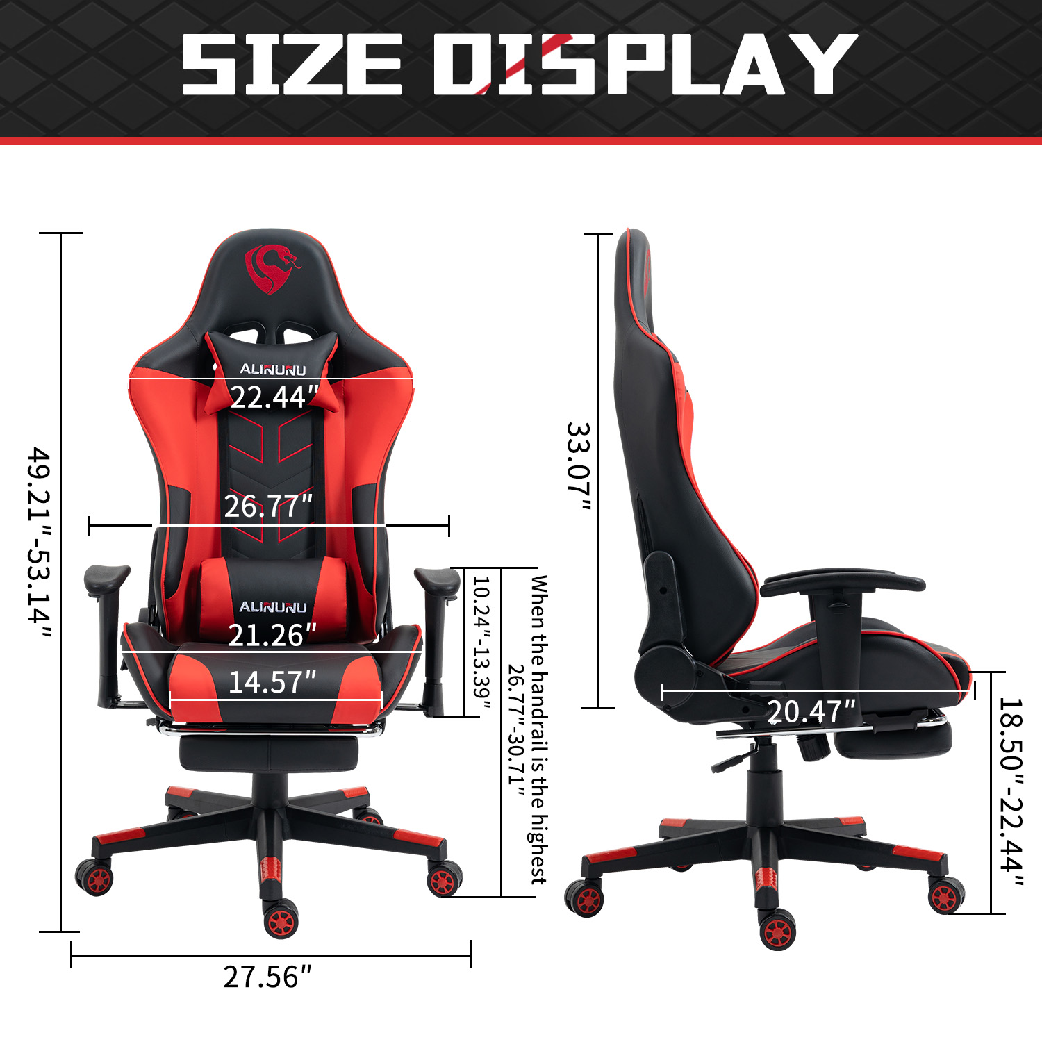 Take Your Gaming to the Next Level with ALINUNU High Back Gaming Chair and Footrest