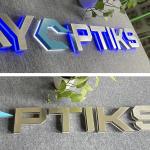 Outdoor And Indoor Luminous Letters Stainless Steel 3d Led Metal Backlit Letter