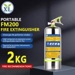 2kg Element Portable Fire Extinguisher FM200 Stainless Steel Extinguishers In