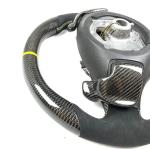 Subaru Series Black Leather Customized Design Steering Wheel With Smooth Grip
