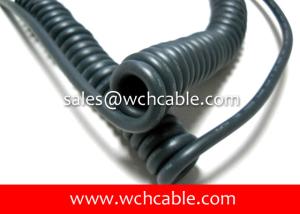 Wholesale UL21765 TPU Coated Tailor Made Easy Movement Flexible Curly Cable 105C 300V from china suppliers
