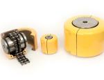 KC 5016 Flexible Roller Chain Shaft Coupling Standard Yellow Color