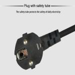 EU Plug PVC Jacket Peripheral Power Cable OD6.8mm For Computer