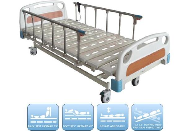 250kg Electric Nursing Bed Optional Headboard Color Adjustable Height Stainless