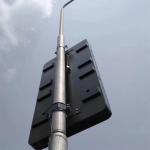 HD P4 SMD2121 6500nits Light Pole LED Display 4G Control