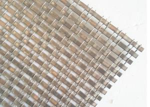 China Antique Plated Flat Wire Mesh for Cabinet , Bronze Paint Decorative Mesh for Glass on sale