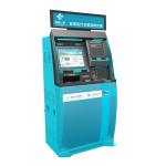Self Service Airline Ticket Kiosk Standee Equipment With Cash And Bank Card