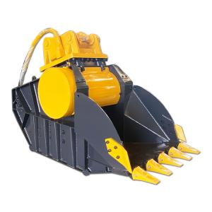 Wholesale Construction Loader Fine Screening Bucket Limestone Concrete Quarry Stone Jaw Crusher Bucket from china suppliers
