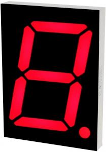China ODM 10 Pin 1 Bit 7 Segment 4in Red LED Display For Indoor on sale