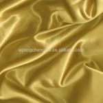Flame Retardant 100% Polyester Woven Gold Satin Fabric For Apparel
