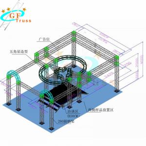 China 6082 Square Goal Post Truss For DJ Tradeshows Stage on sale