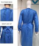 CE Certified SGS SMS Waterproof Breathable Isolation Gown for Healthcare