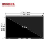 50/60HZ 400 Nits Touch Screen Interactive Whiteboard Flat Panel 60000hrs Life