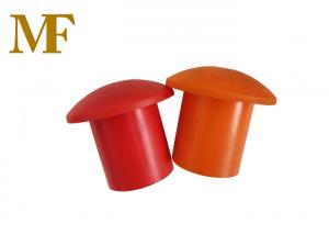 China Safety Rebar Cap 8mm - 32mm Orange Rebar Cap Plastic Mushroom Thread Hat on sale