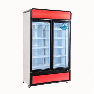 Wholesale upright glass door commercial supermarket refrigerator equipment frozen food display showcase freezer from china suppliers