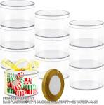 Clear Acrylic Plastic Boxes, 3.11x3.11x2 Small Plastic Box With Lid Transparent