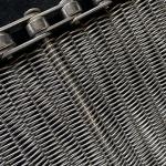 Strip Width 10 Mm-20 Mm 304 Metal Conveyor Belt Mesh / Flat Wire Mesh Belt