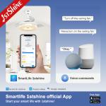 CE Smart Wifi Control Invisible Ceiling Fan Light for Bedroom 36 Inch