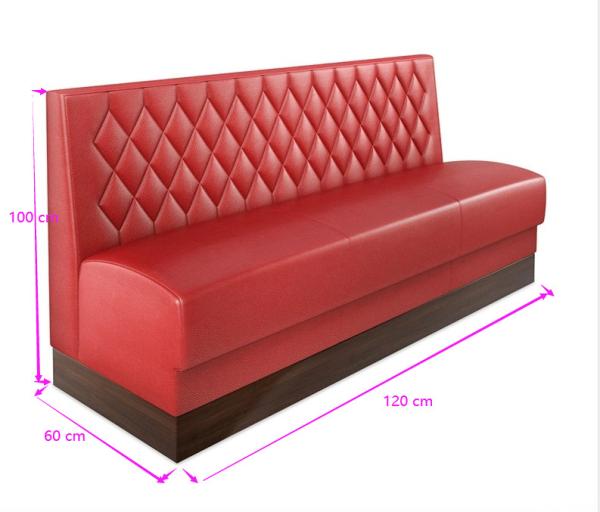 Customized Retro Leisure Bar Western Restaurant Card Seat High Back Fabric Hotel