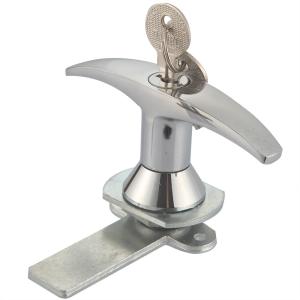 Wholesale Meigu MS307 Zinc Alloy Latch Door Handle Lock Base Lock Industrial Metal Cabinet T Handle Lock from china suppliers